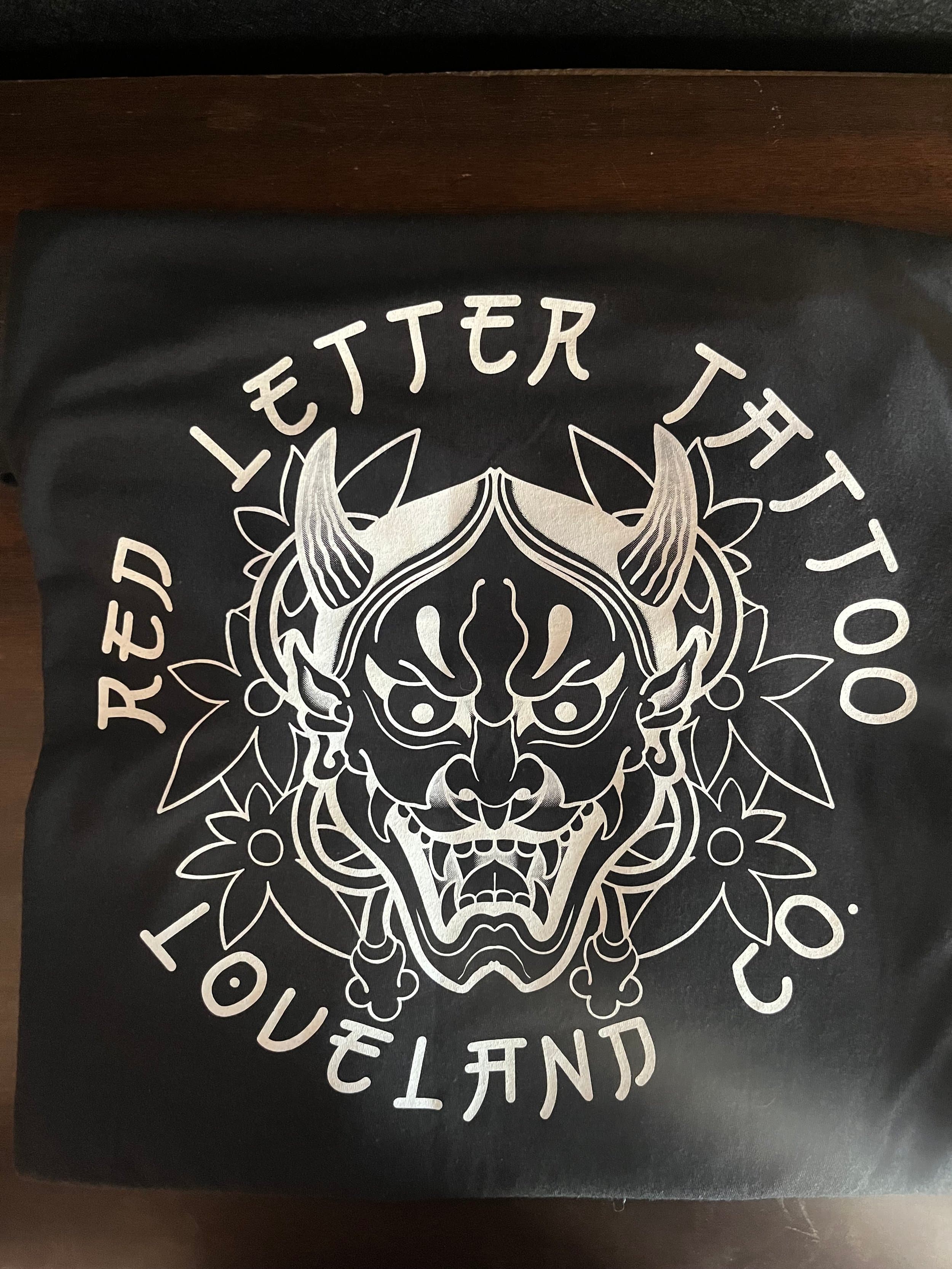 Oni Mask shirt back design