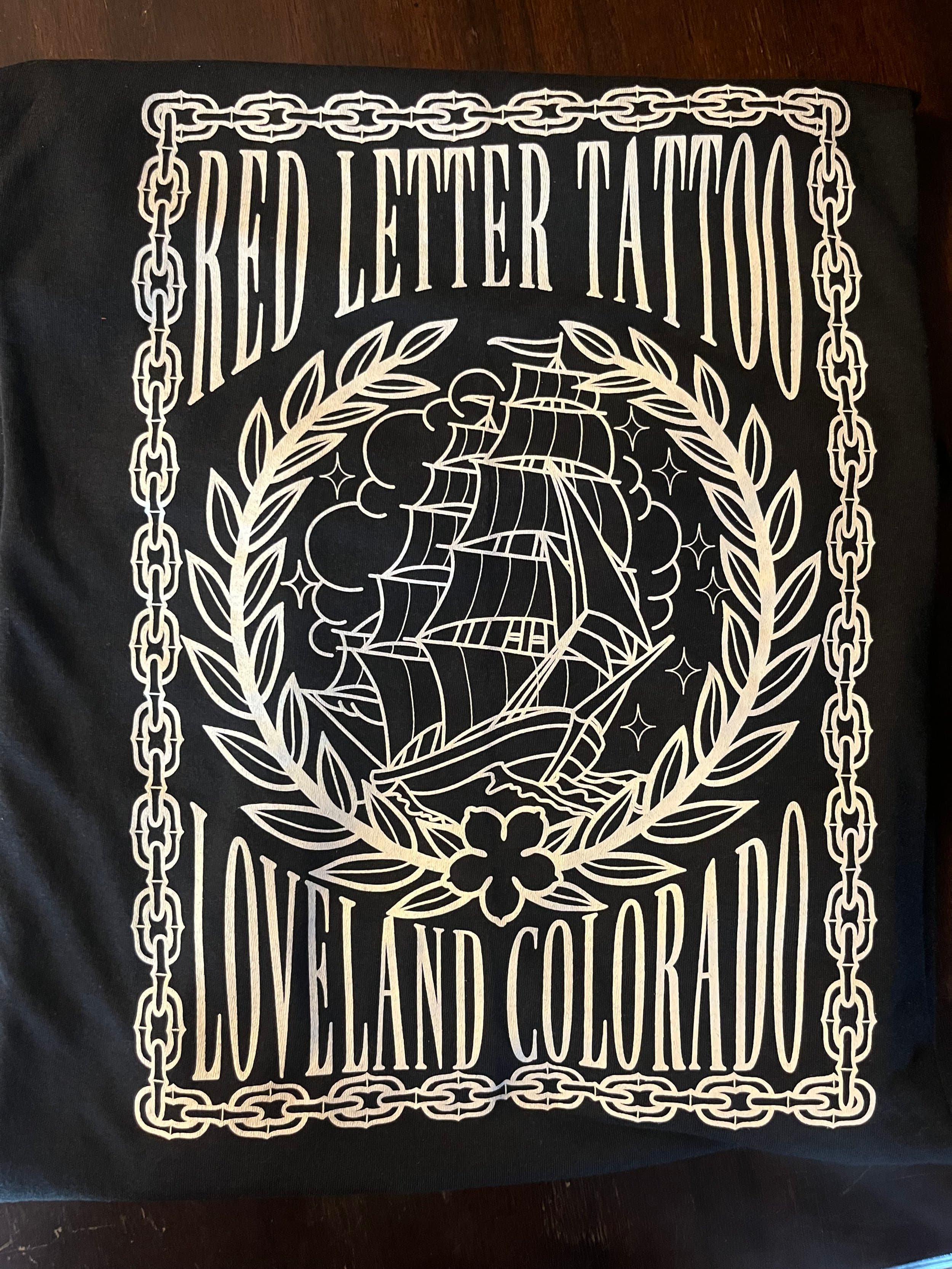 Sailing Ship shirt back design