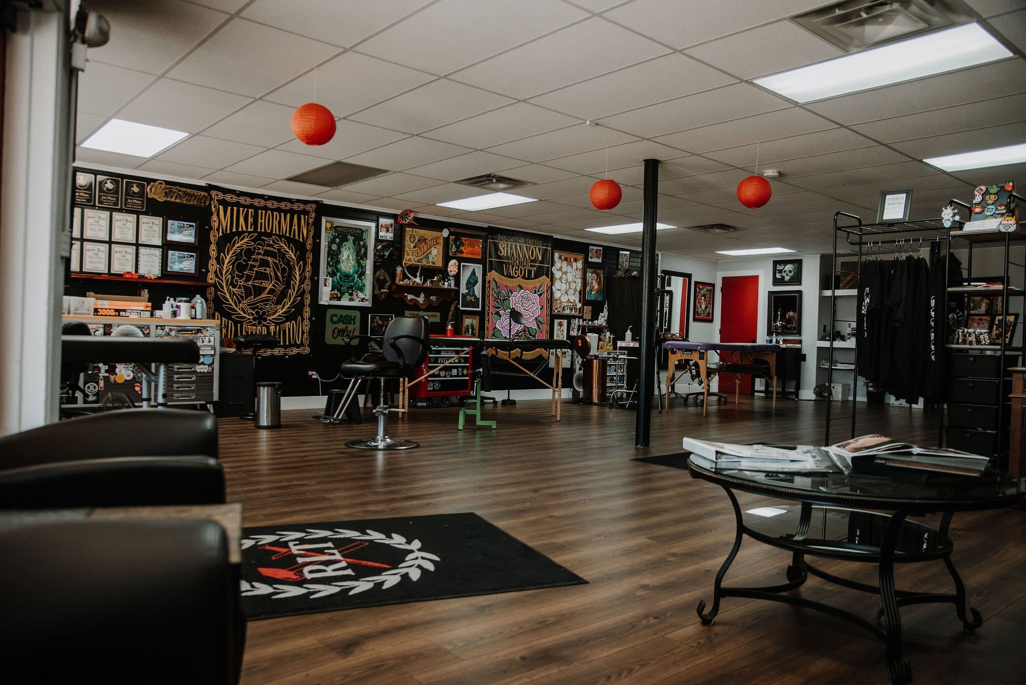 Red Letter Tattoo studio interior